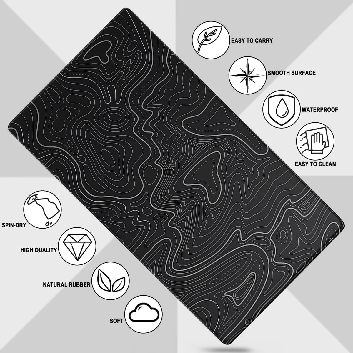 Large Gaming Mouse Pad, Waterproof Extra Large Mousepad with Stitched Edges | Mouse Pad Gaming, 31.5" x 15.7" Non-Slip Rubber Base Office Extended Big Long Keyboard Pad for Office Gamer Home XXL