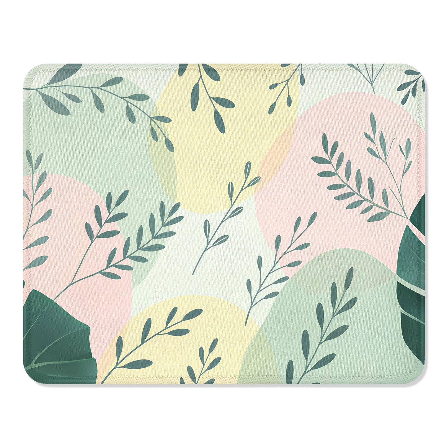 ITNRSIIET Mouse Pad with Stitched Edge Premium Textured Smooth Precise Operation Waterproof Washable Non-Slip Rubber Base Desktop Protection Mat, 10.2×8.3×0.12 inches, Palm Texture