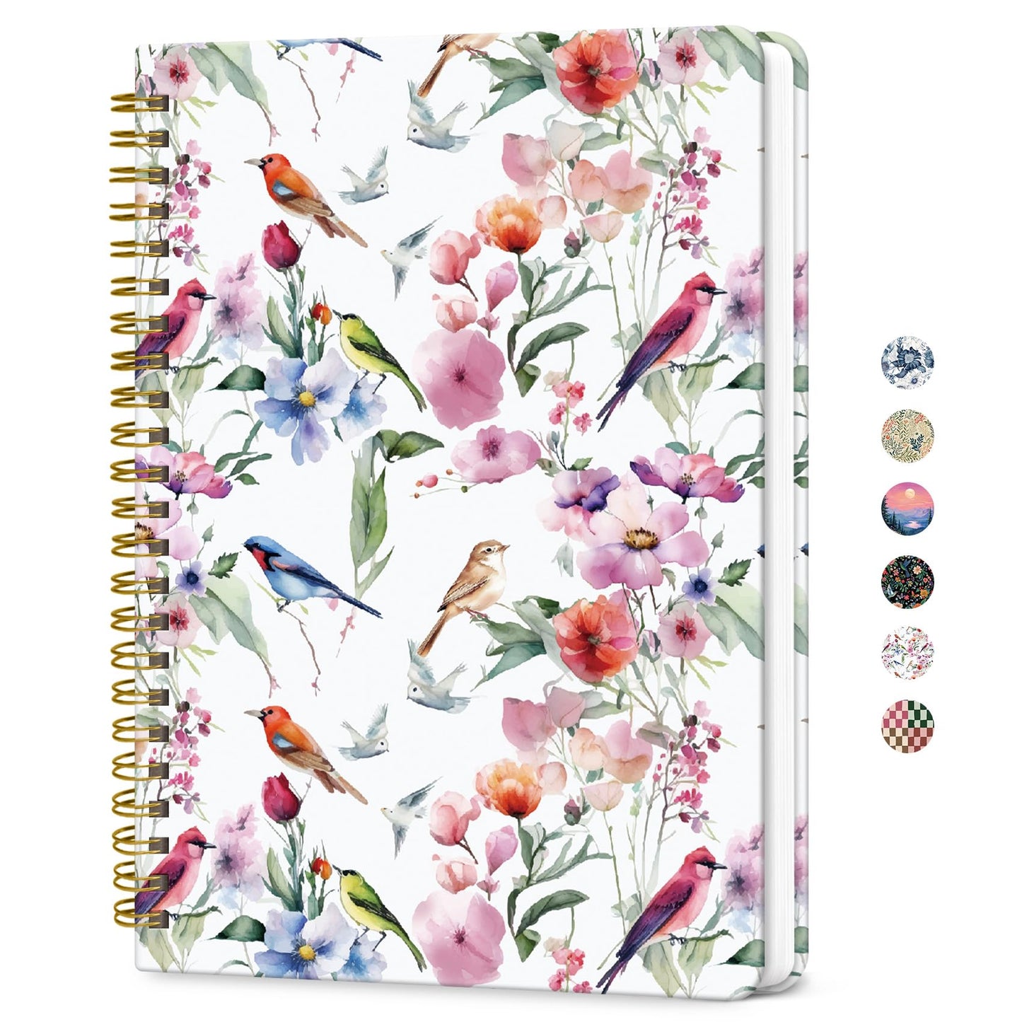ZOTIA Lined Spiral Notebook for Work Hardcover Spiral Journal College Ruled | Purple, 5.7" x 7.9" Spiral Journals for Writing, Work Notebooks, Note taking and Office School Supplies, 140 Pages