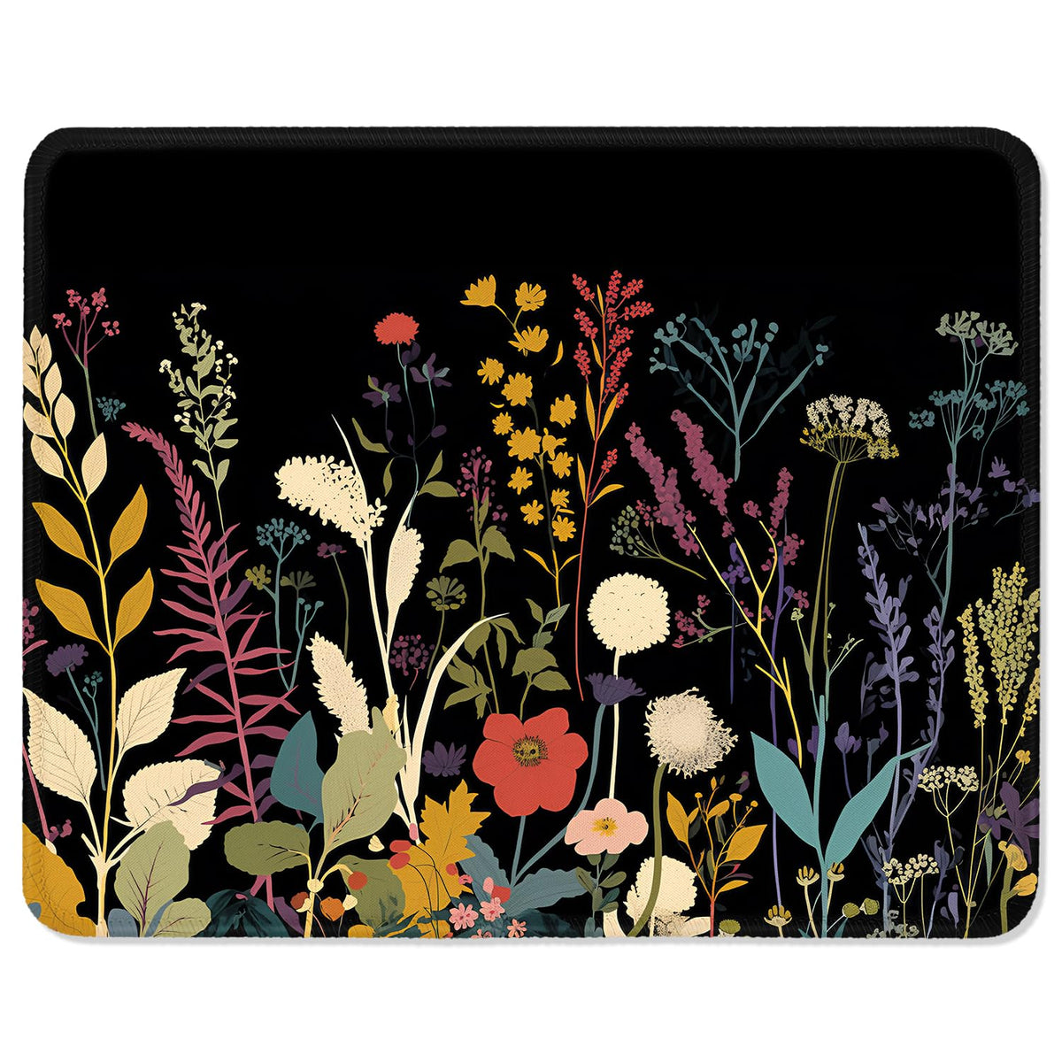 ITNRSIIET Mouse Pad with Stitched Edge Premium Textured Smooth Precise Operation Waterproof Washable Non-Slip Rubber Base Desktop Protection Mat, 10.2×8.3×0.12 inches, Palm Texture