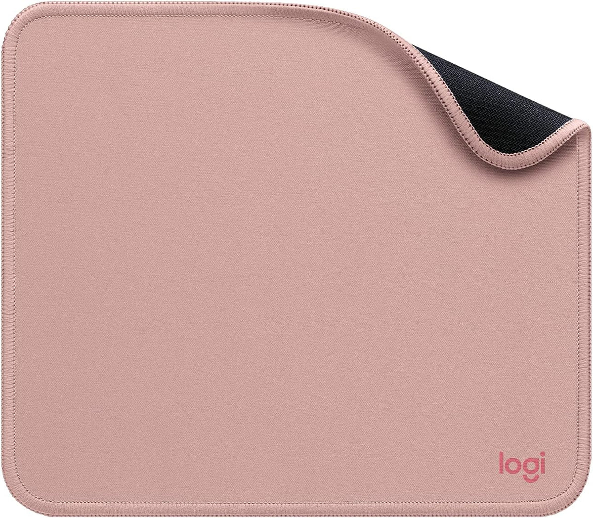 Logitech Studio Series Computer Mouse Pad - Darker Rose | Anti-slip rubber base, easy gliding surface, durable materials, portable design, for computers