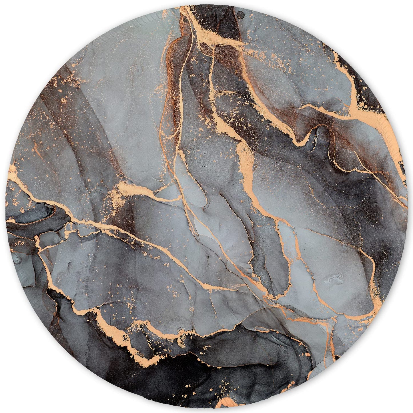ITNRSIIET Marble Round Mouse Pad Pink Marble Customized Premium-Textured Washable Desktop Protection Mouse Mat with Non-Slip Rubber Base 7.87×7.87×0.12 inches, Pink Marble