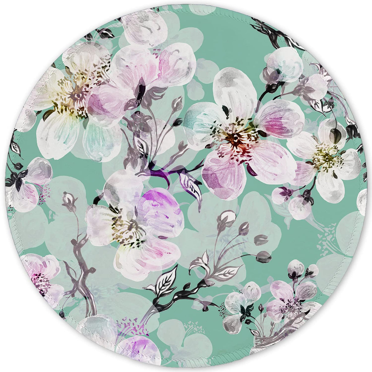 ITNRSIIET Marble Round Mouse Pad Pink Marble Customized Premium-Textured Washable Desktop Protection Mouse Mat with Non-Slip Rubber Base 7.87×7.87×0.12 inches, Pink Marble