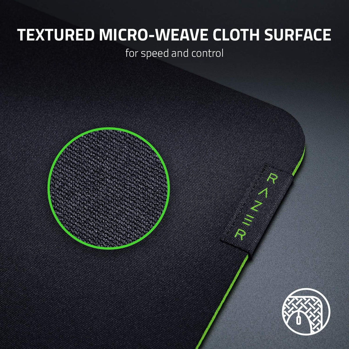 Razer Gigantus V2 Cloth Gaming Mouse Pad (XXL), Thick, Non-Slip Base, Black | High-Density Foam
