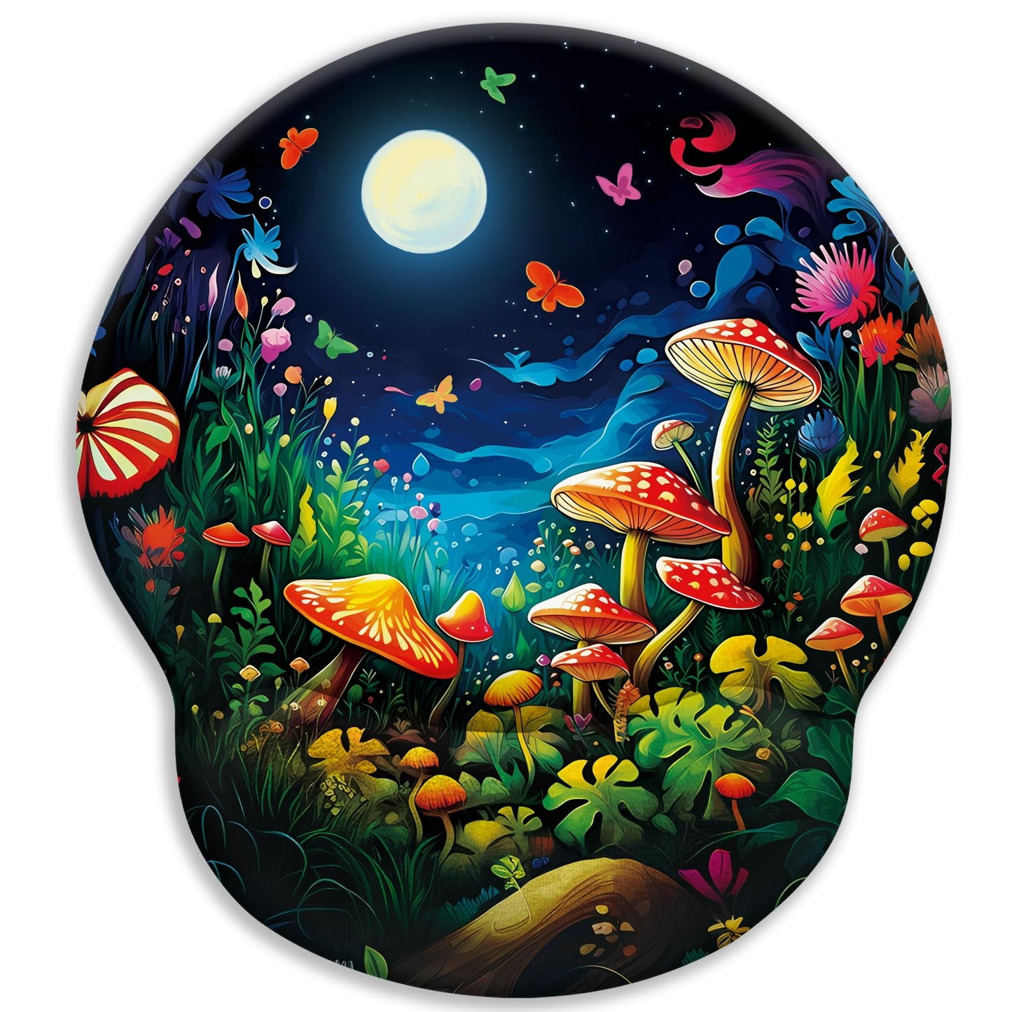 LIMKRIAN Funny Ergonomic Mouse Pad with Wrist Rest, Cat Desk Decor Gifts | Comfort Wrist Support, Cooling Gel Eases Wrist Pain, Non-Slip PU Base, Gaming Computer Cute Office Desk Accessories Supplies