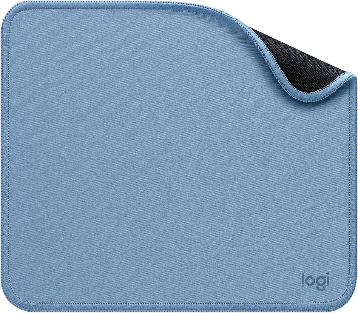 Logitech Studio Series Computer Mouse Pad - Blue Grey | Anti-slip rubber base, easy gliding surface, durable materials, portable design, for computers
