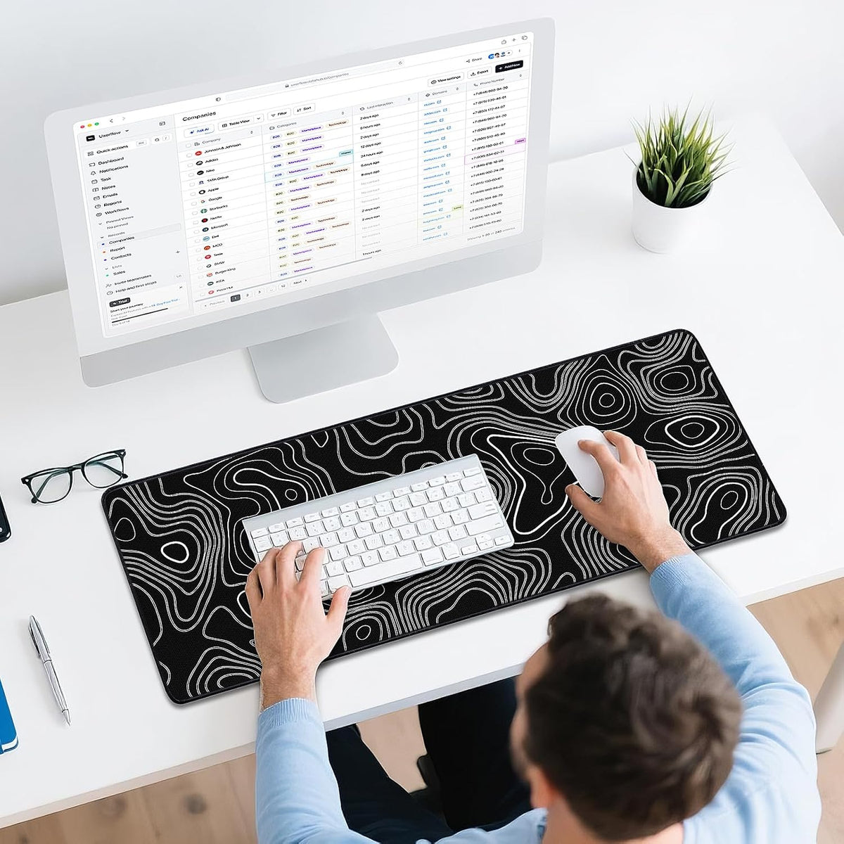 Mouse Pad Gaming - Desk Mat for Keyboard and Mouse - Large Mouse Pads for Desk, Gaming Mousepad with Non-Slip Base, Desks Pad (31.5" X 11.8") for Game, Office and Home