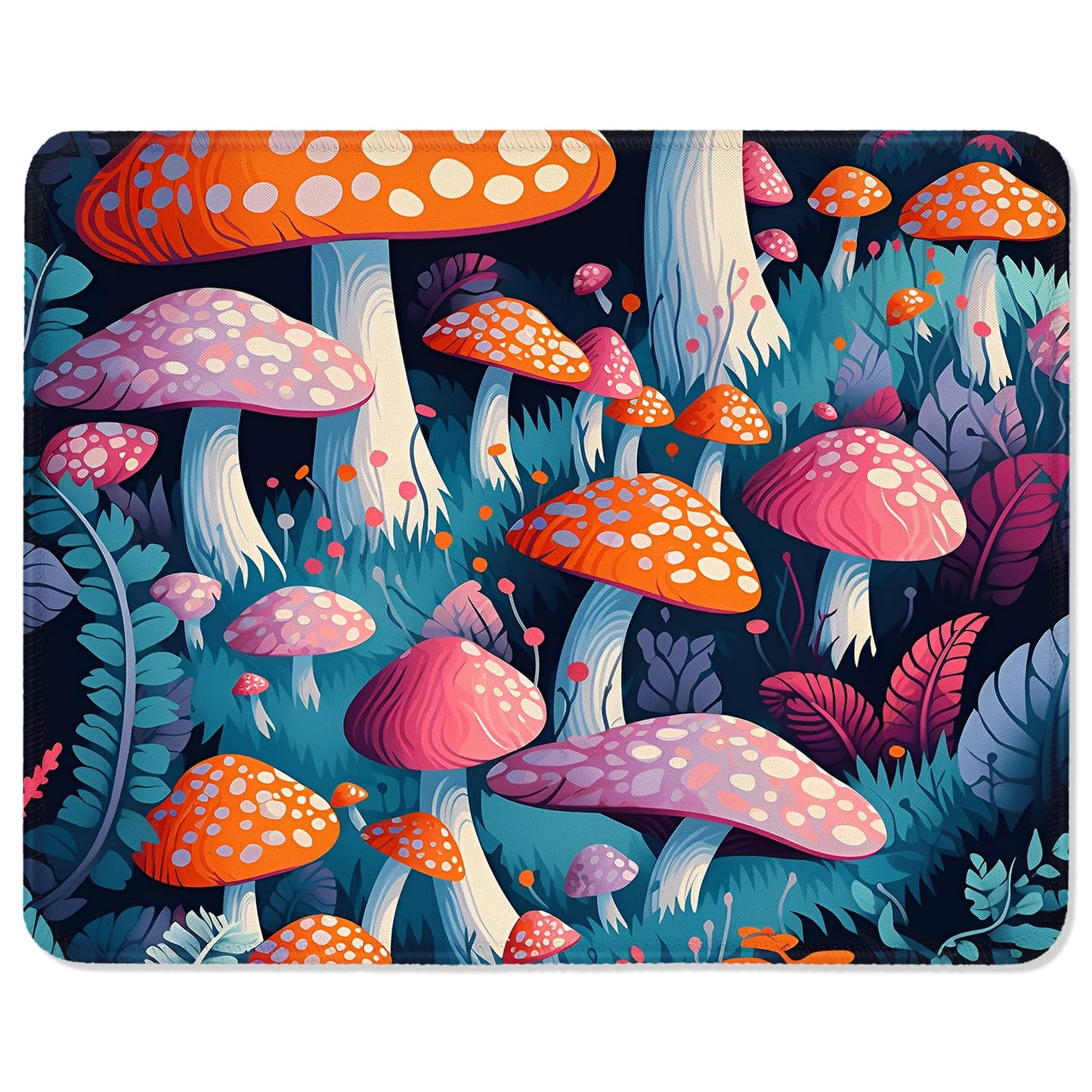 ITNRSIIET Mouse Pad with Stitched Edge Premium Textured Smooth Precise Operation Waterproof Washable Non-Slip Rubber Base Desktop Protection Mat, 10.2×8.3×0.12 inches, Palm Texture