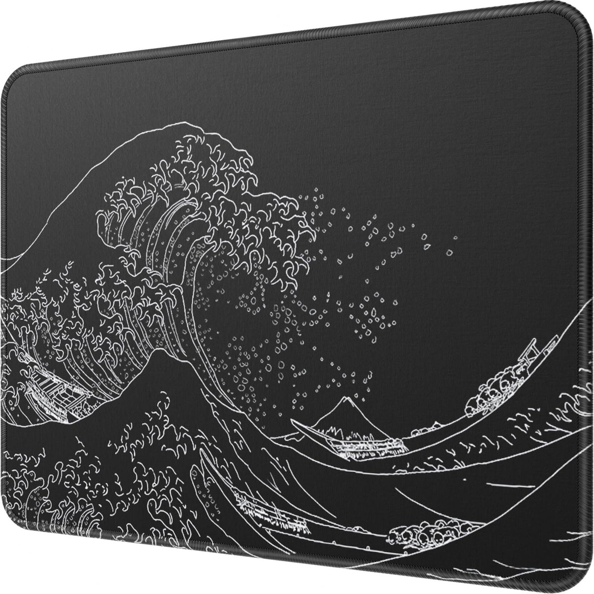 MROCO Essential Office & Gaming Mouse Pad, 30% Larger, 8.5” x 11” in, Black | Anti-Fray Stitched Edges, Premium Textured Surface, Non-Slip Rubber Base, Water and Stain Resistant Protection