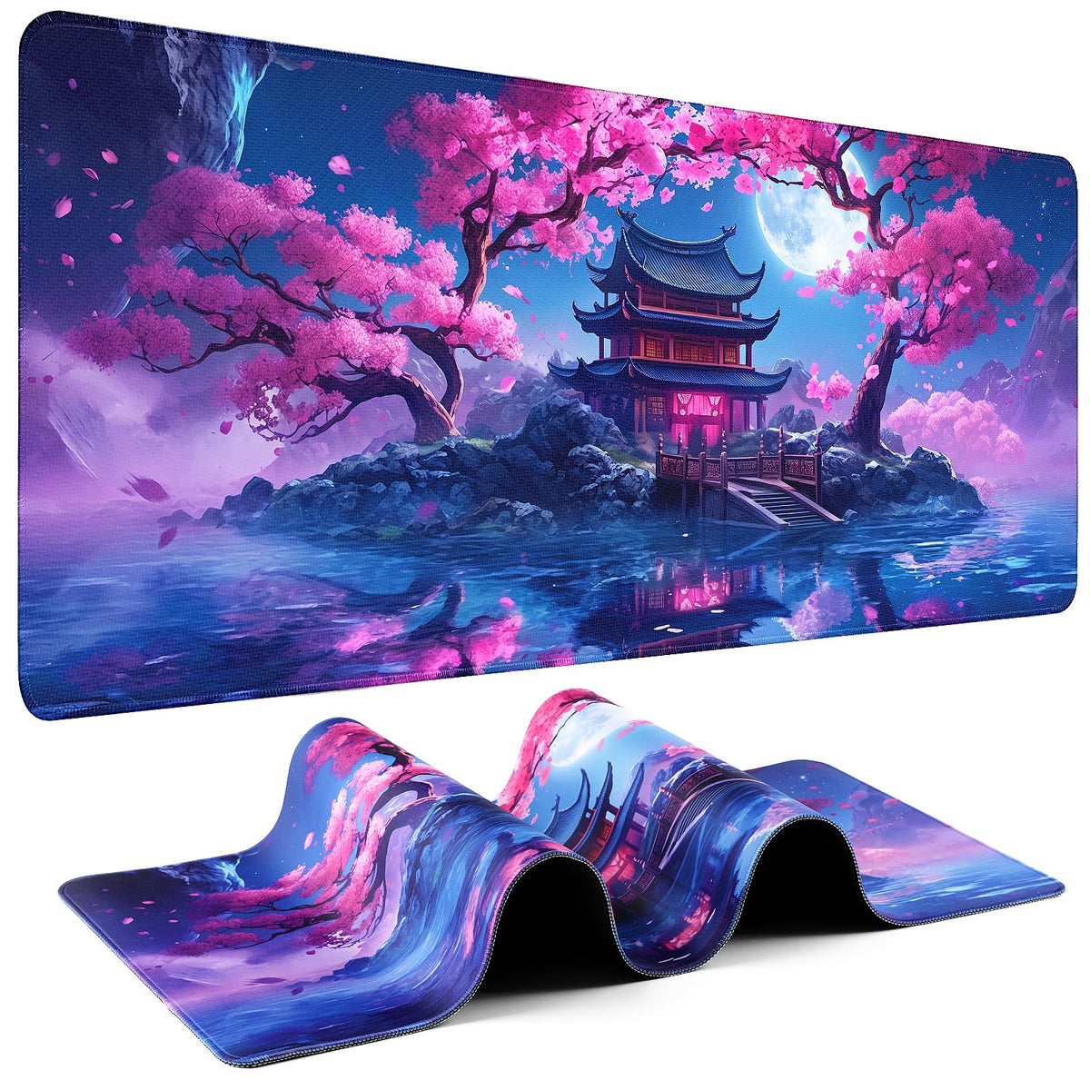Mouse Pad Gaming - Desk Mat for Keyboard and Mouse - Large Mouse Pads for Desk, Gaming Mousepad with Non-Slip Base, Desks Pad (31.5" X 11.8") for Game, Office and Home
