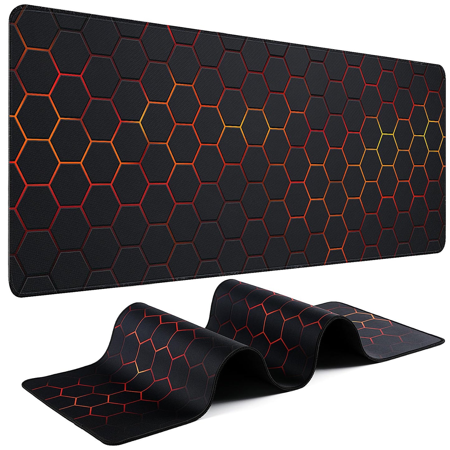 Mouse Pad Gaming - Desk Mat for Keyboard and Mouse - Large Mouse Pads for Desk, Gaming Mousepad with Non-Slip Base, Desks Pad (31.5" X 11.8") for Game, Office and Home