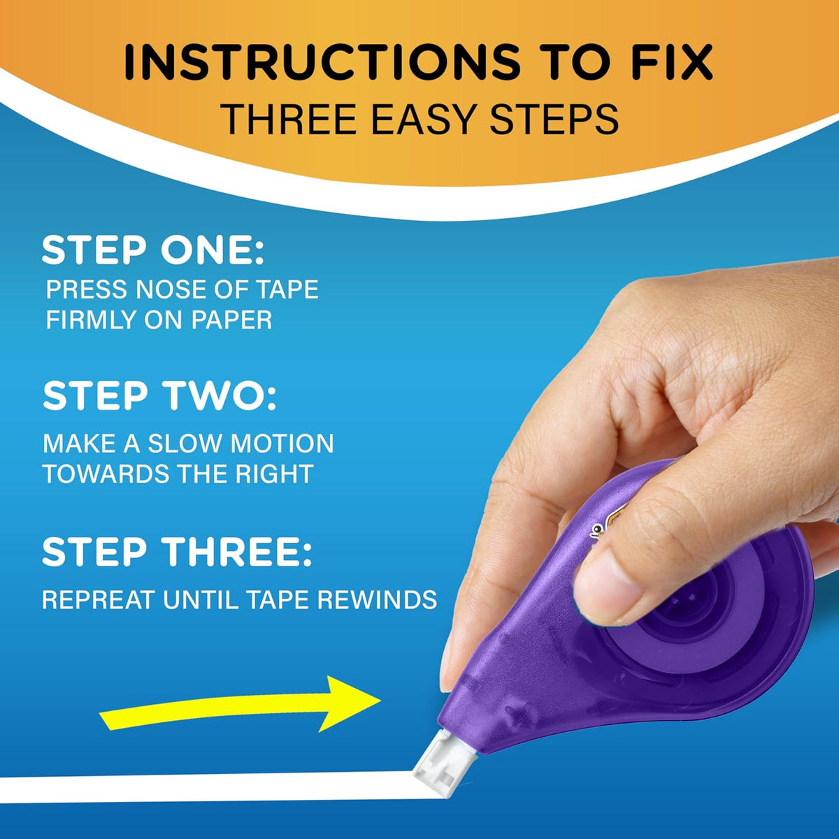 BIC Wite-Out EZ Correct Tear-Resistant Correction Tape, 39.3 ft, 10 Count