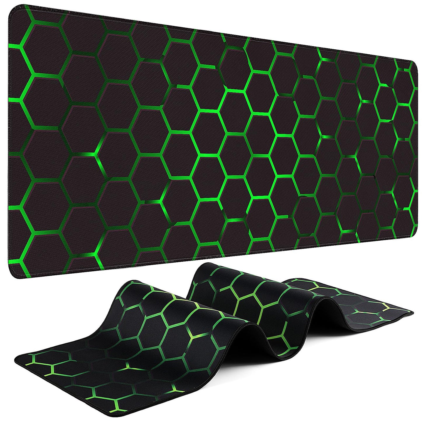 Mouse Pad Gaming - Desk Mat for Keyboard and Mouse - Large Mouse Pads for Desk, Gaming Mousepad with Non-Slip Base, Desks Pad (31.5" X 11.8") for Game, Office and Home
