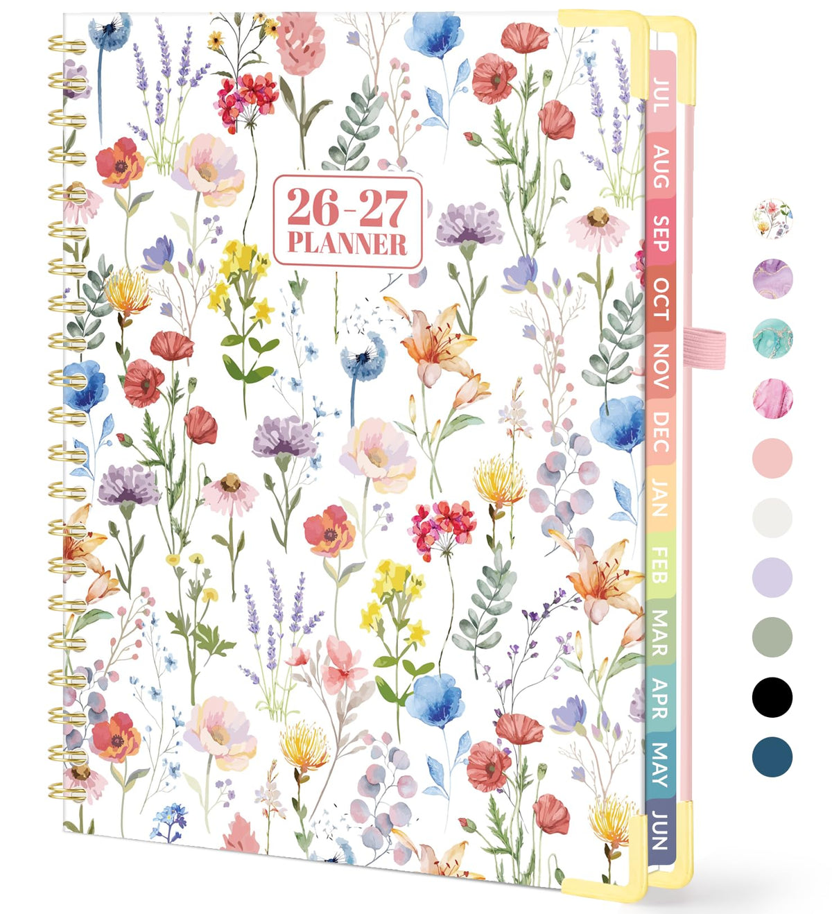 Forvencer Academic Planner 2026-2027, Calendar Jul 2026-Jun 2027, 8.5"x11" | Hardcover Weekly & Monthly Planner, Daily Agenda Book with Tabs, College School Organizer for Student Teacher, Pink