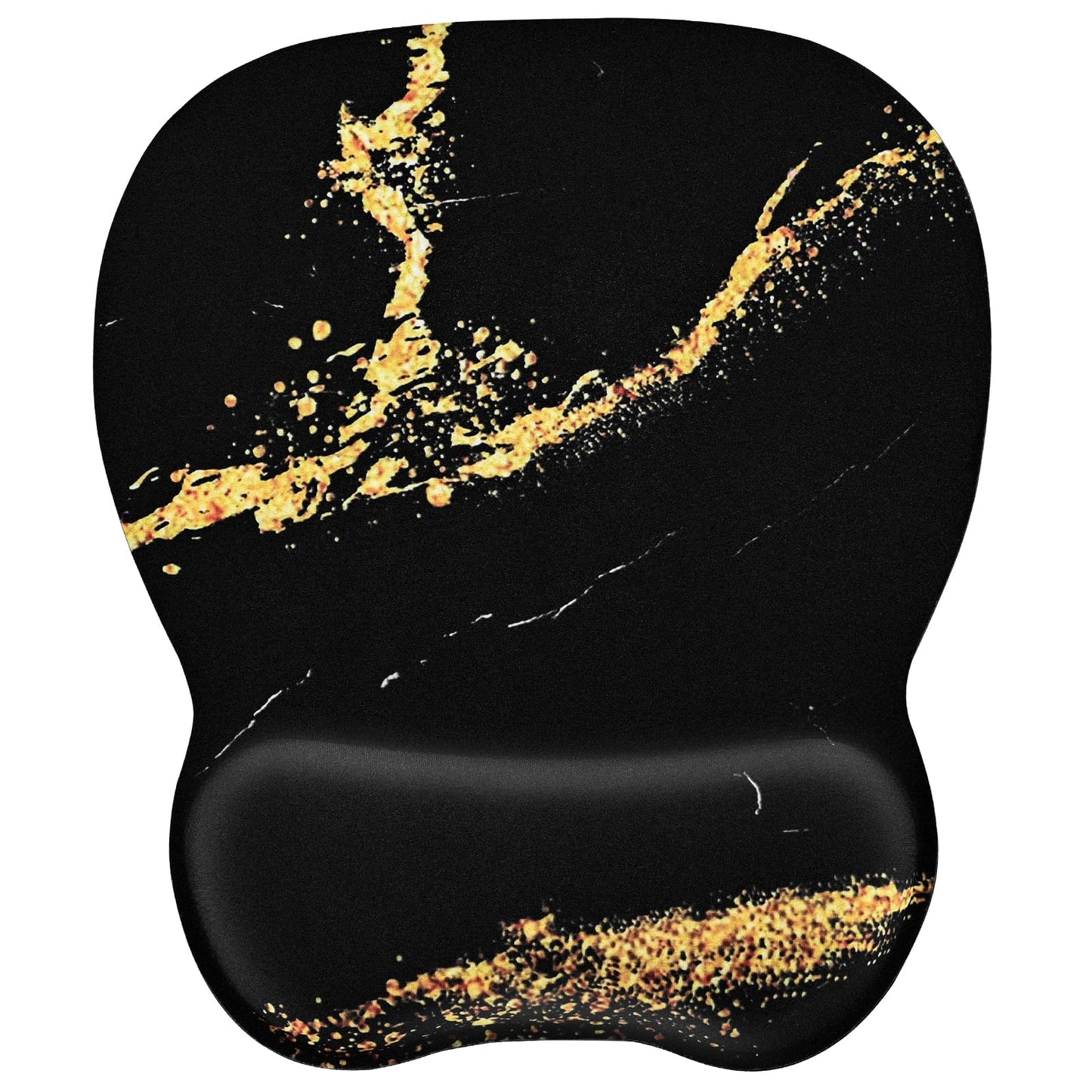 EooCoo Ergonomic Mouse Pad with Wrist Rest, Memory Foam Support Mousepad | Non-Slip Base for Computer, Cafe, Home & Office, 9.64 x 8.26 in Office Desk Accessories, Carpal Tunnel Relief