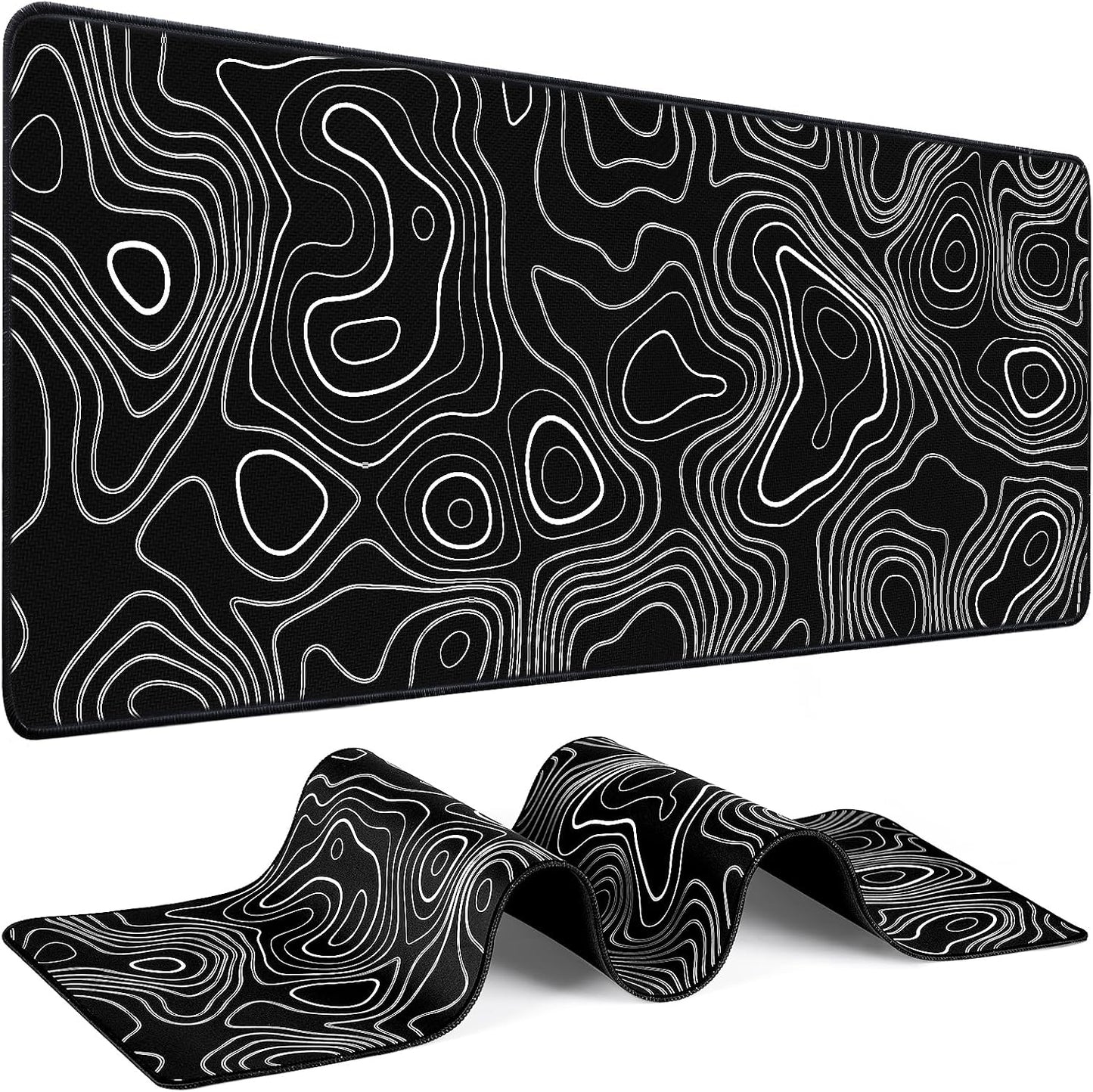 Mouse Pad Gaming - Desk Mat for Keyboard and Mouse - Large Mouse Pads for Desk, Gaming Mousepad with Non-Slip Base, Desks Pad (31.5" X 11.8") for Game, Office and Home