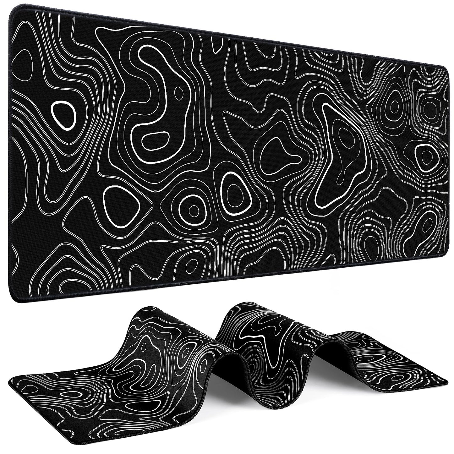 Mouse Pad Gaming - Desk Mat for Keyboard and Mouse - Large Mouse Pads for Desk, Gaming Mousepad with Non-Slip Base, Desks Pad (31.5" X 11.8") for Game, Office and Home