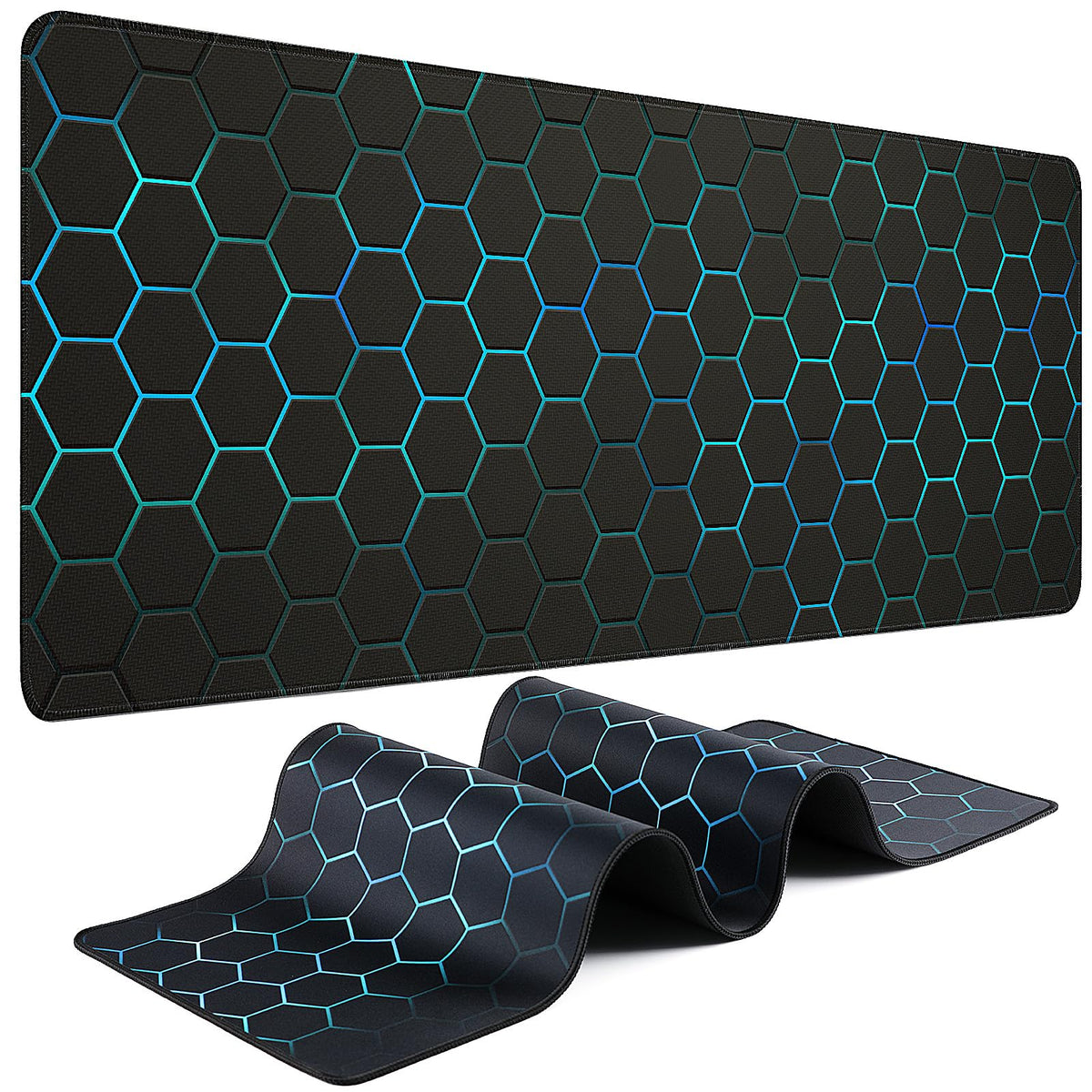 Mouse Pad Gaming - Desk Mat for Keyboard and Mouse - Large Mouse Pads for Desk, Gaming Mousepad with Non-Slip Base, Desks Pad (31.5" X 11.8") for Game, Office and Home