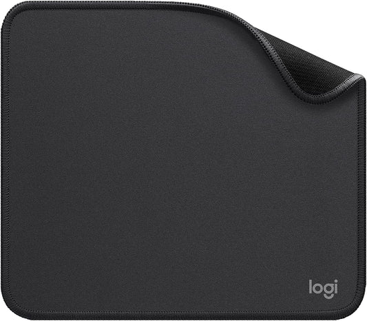 Logitech Studio Series Computer Mouse Pad - Graphite | Anti-slip rubber base, easy gliding surface, durable materials, portable design, for computers