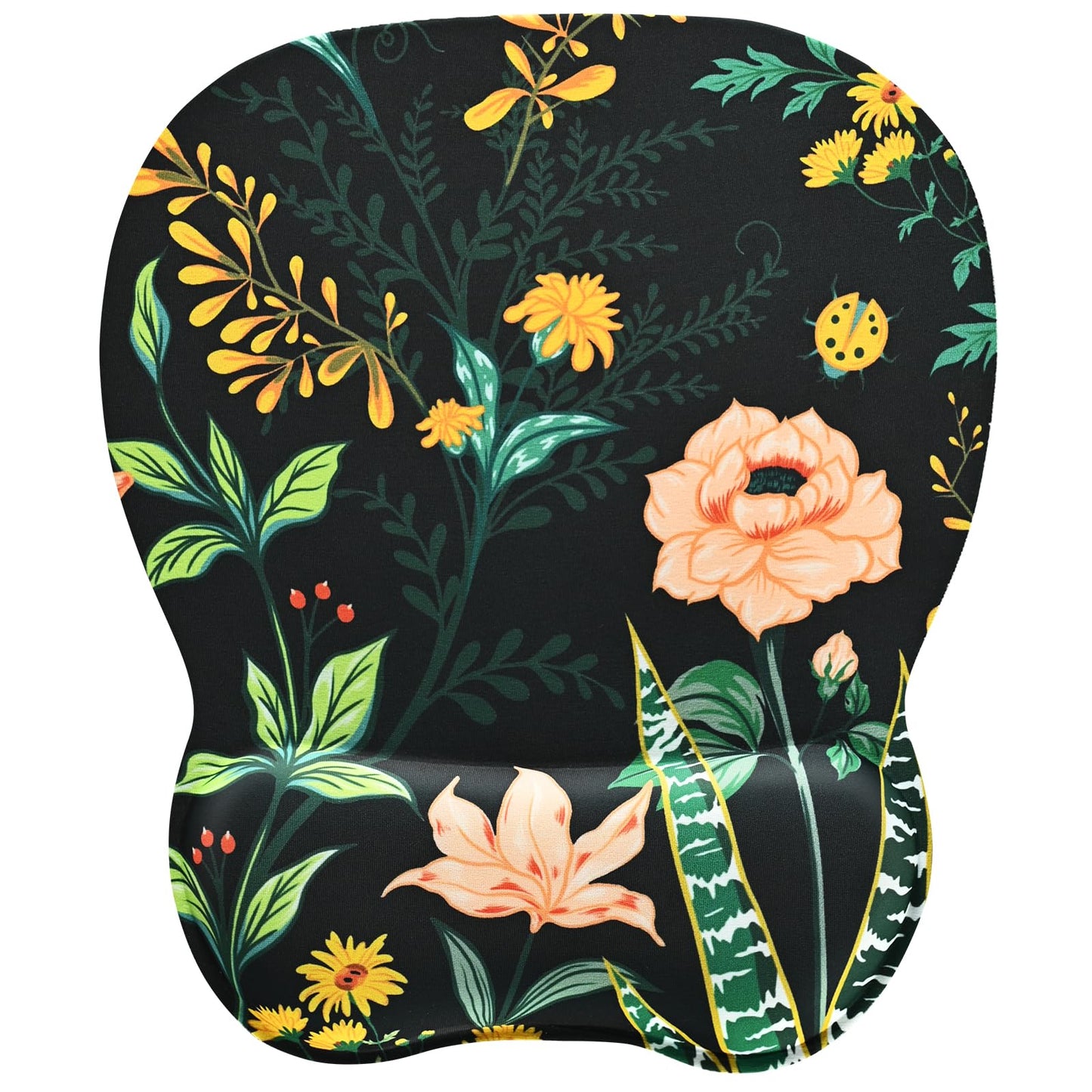 EooCoo Ergonomic Mouse Pad with Wrist Rest, Memory Foam Support Mousepad | Non-Slip Base for Computer, Cafe, Home & Office, 9.64 x 8.26 in Office Desk Accessories, Carpal Tunnel Relief