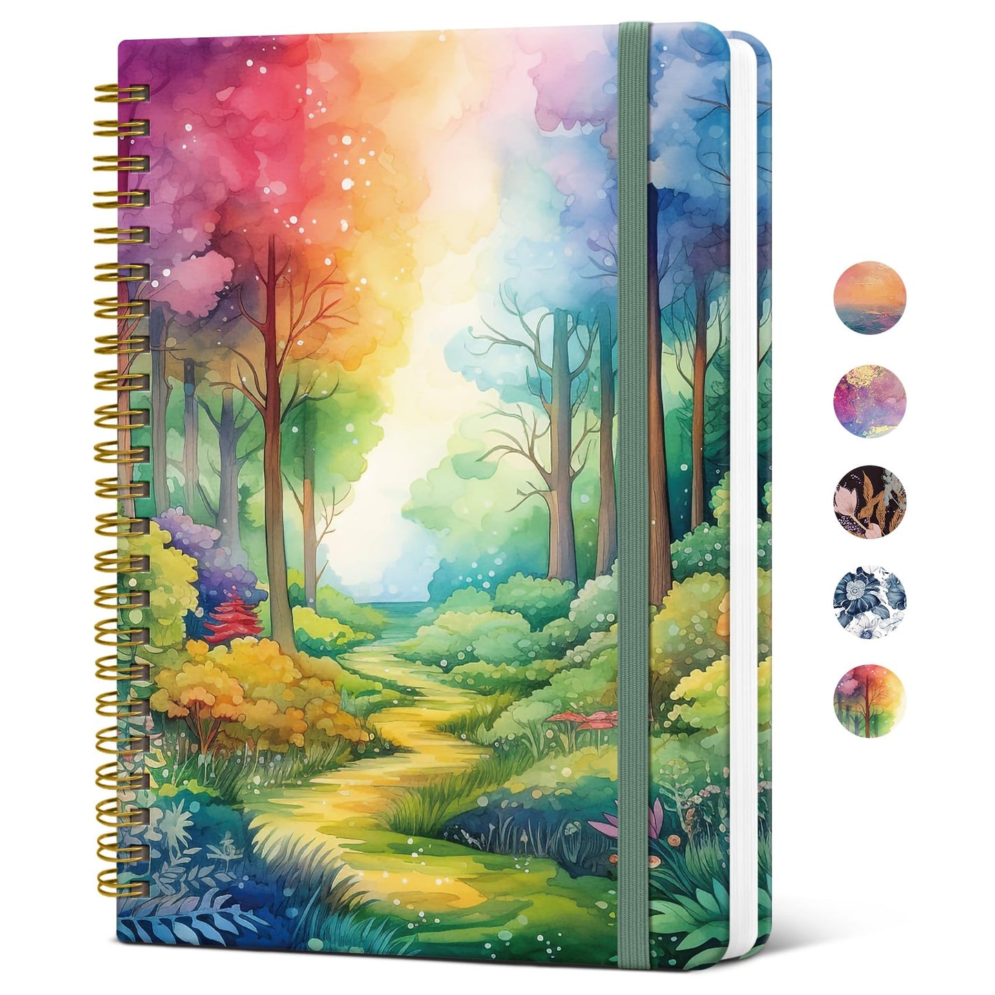 ZOTIA Lined Spiral Notebook for Work Hardcover Spiral Journal College Ruled | Purple, 5.7" x 7.9" Spiral Journals for Writing, Work Notebooks, Note taking and Office School Supplies, 140 Pages