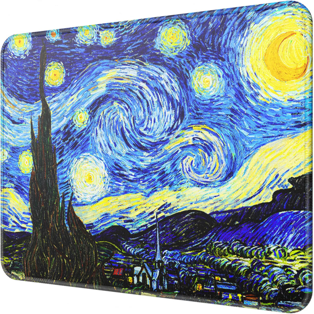 MROCO Essential Office & Gaming Mouse Pad, 30% Larger, 8.5” x 11” in, Black | Anti-Fray Stitched Edges, Premium Textured Surface, Non-Slip Rubber Base, Water and Stain Resistant Protection