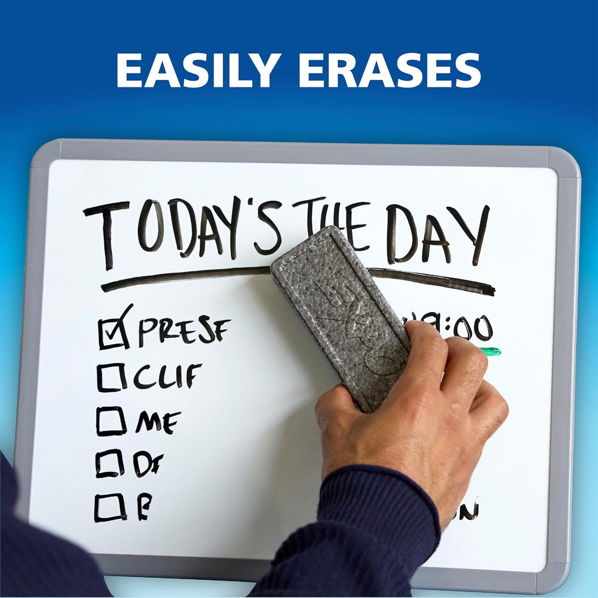 EXPO Dry Erase Markers, Low Odor Ink, Black, Chisel Tip, 4 Count - Whiteboard, Calendar, Organization, Essential Supplies for Office, School, Classroom, Teachers
