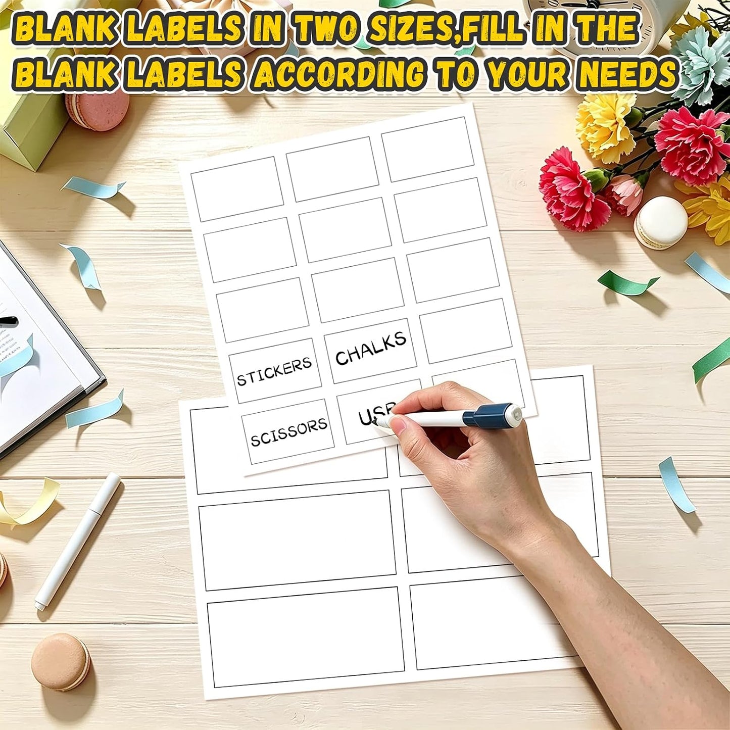 96 Pcs 12 Sheets Teacher Toolbox Labels Classroom Tool Box Storage Stickers School Classroom Supplies Labels Decor for Back to School Teacher Supplies Organization
