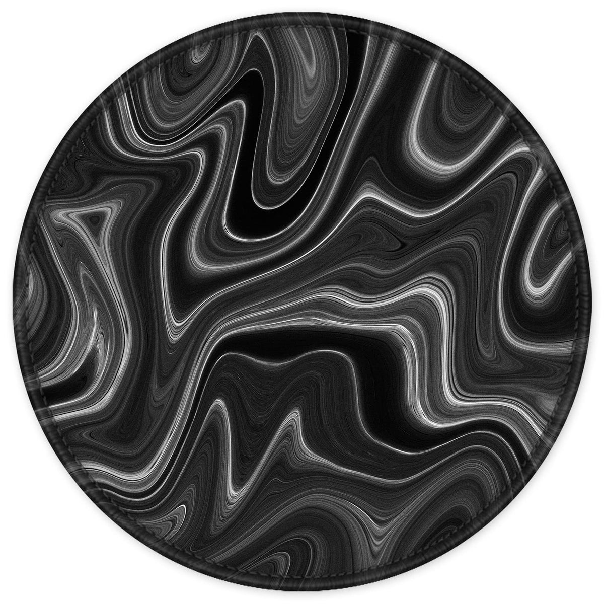 ITNRSIIET Marble Round Mouse Pad Pink Marble Customized Premium-Textured Washable Desktop Protection Mouse Mat with Non-Slip Rubber Base 7.87×7.87×0.12 inches, Pink Marble