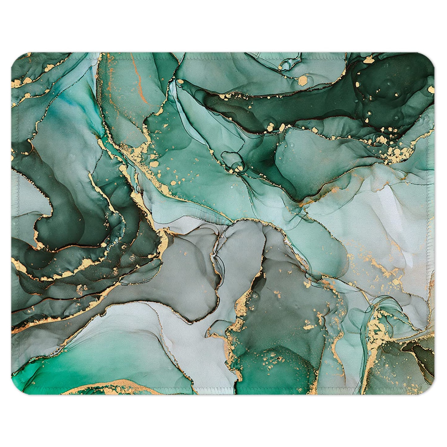 ITNRSIIET Mouse Pad with Stitched Edge Premium Textured Smooth Precise Operation Waterproof Washable Non-Slip Rubber Base Desktop Protection Mat, 10.2×8.3×0.12 inches, Palm Texture