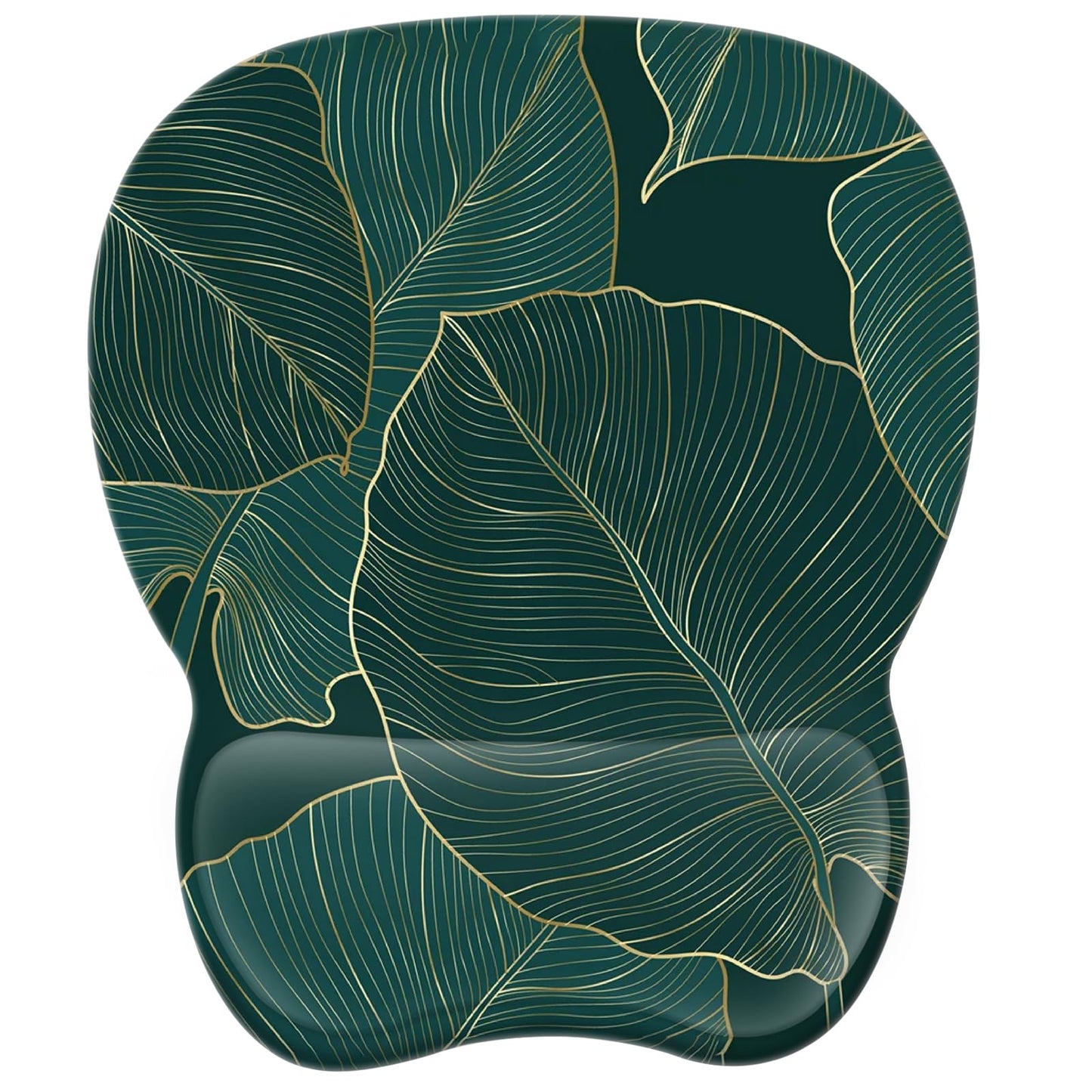 EooCoo Ergonomic Mouse Pad with Wrist Rest, Memory Foam Support Mousepad | Non-Slip Base for Computer, Cafe, Home & Office, 9.64 x 8.26 in Office Desk Accessories, Carpal Tunnel Relief