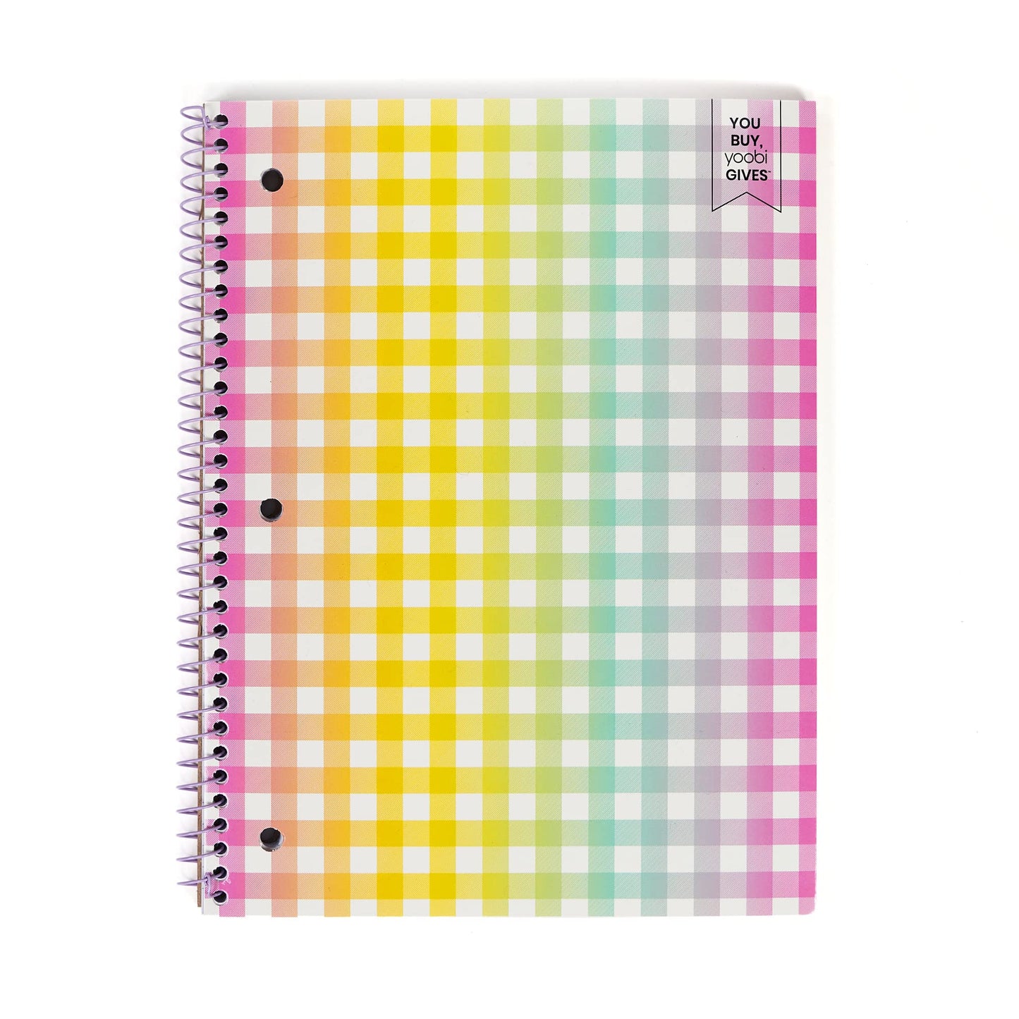Yoobi x Barbie College Ruled Spiral Notebooks, 3-Pack, 100 Sheets | 3-Hole Punched Sheets, Perforated Pages, 100–150 Sheets, Multi-Pack (3-Pack or 6-Pack), Fun Prints & Designs