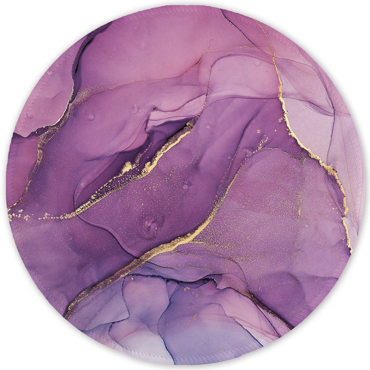 ITNRSIIET Marble Round Mouse Pad Pink Marble Customized Premium-Textured Washable Desktop Protection Mouse Mat with Non-Slip Rubber Base 7.87×7.87×0.12 inches, Pink Marble