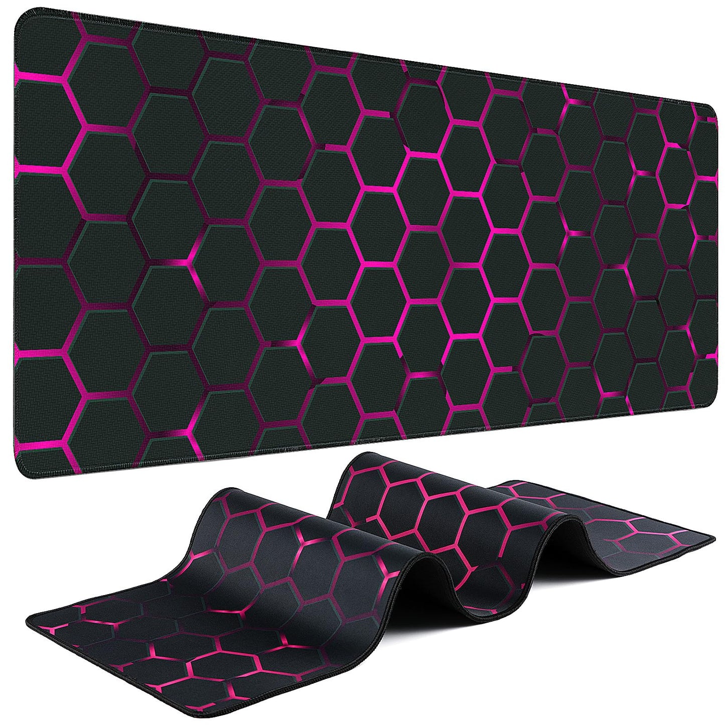 Mouse Pad Gaming - Desk Mat for Keyboard and Mouse - Large Mouse Pads for Desk, Gaming Mousepad with Non-Slip Base, Desks Pad (31.5" X 11.8") for Game, Office and Home