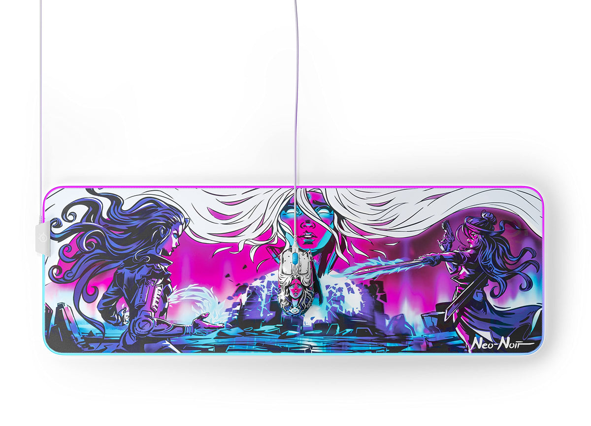 SteelSeries QcK Cloth Gaming Mouse Pad - Exclusive Micro-Woven Surface - Optimized for Gaming Sensors - Maximum Control - Size M - Lavender