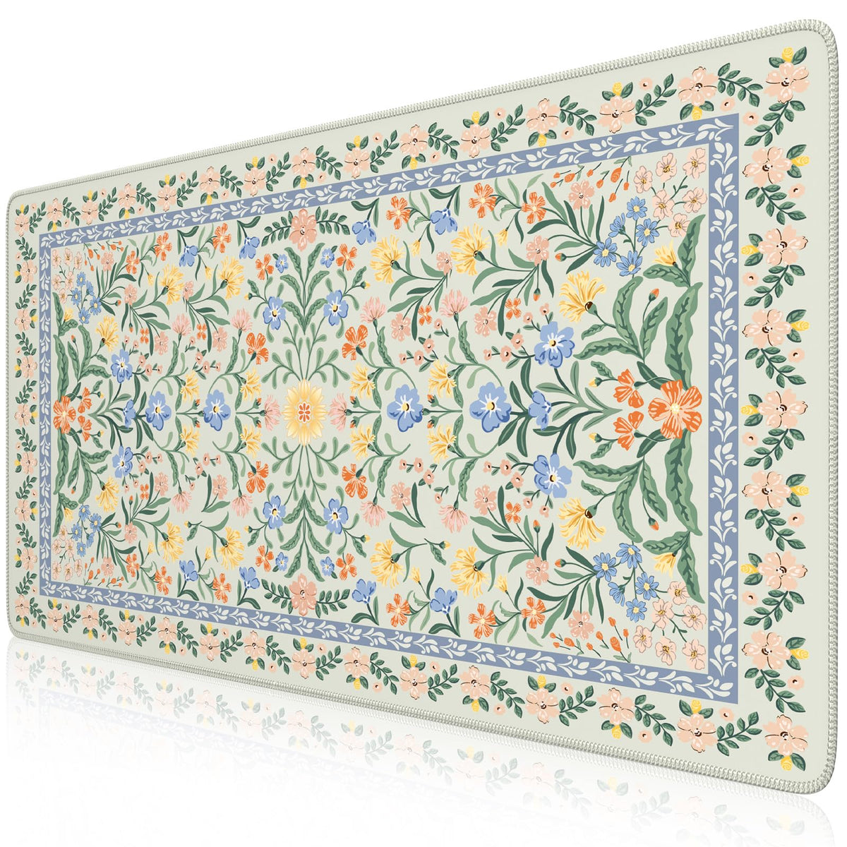iCasso Desk Mat,Mouse Pad for Office Decor,35.4x15.7in,Deep Green | Back to School Desk Pad Mat, Anti-Slip Big Mousepad with Stitched Edges for Computer Desktop,Smooth Water-Resistant