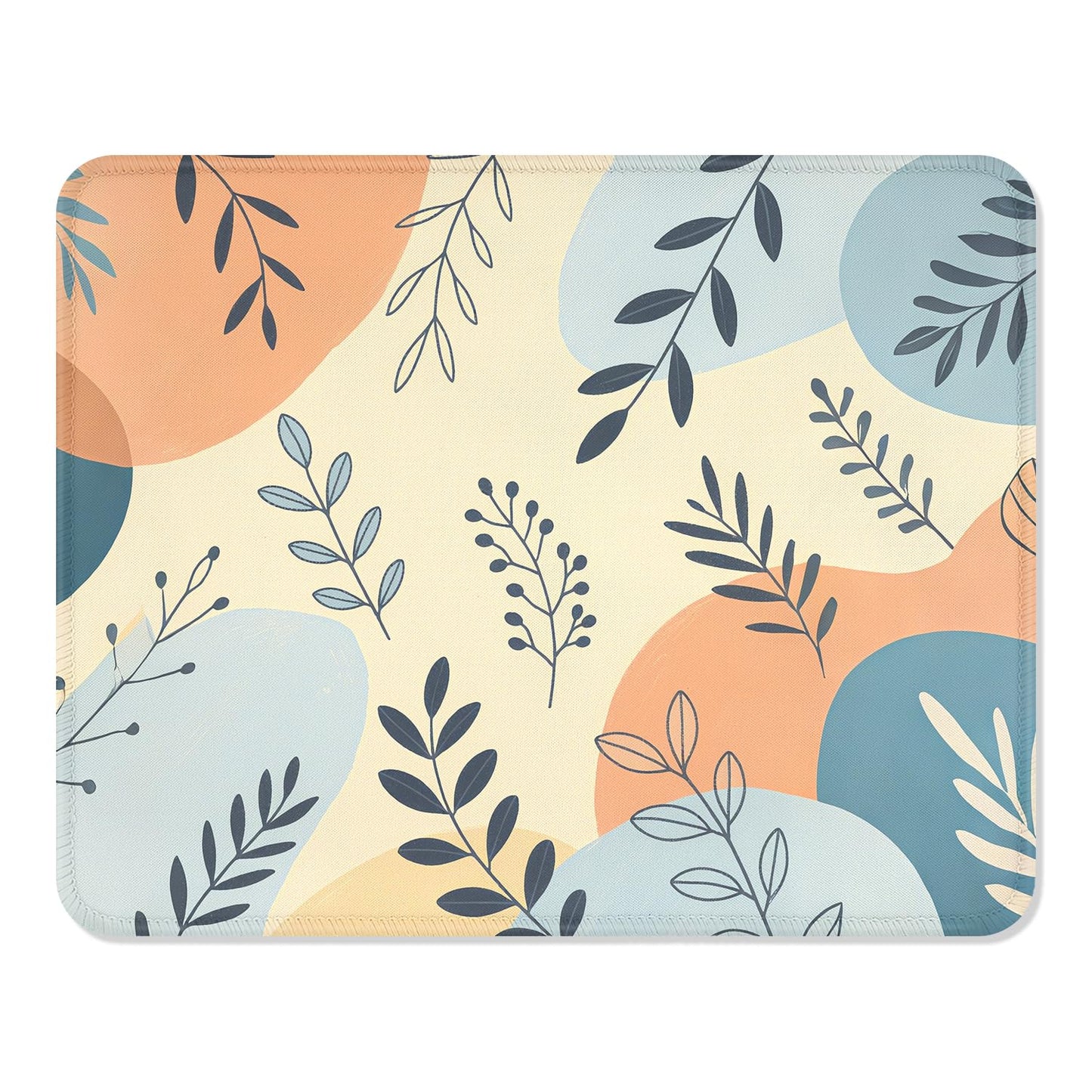 ITNRSIIET Mouse Pad with Stitched Edge Premium Textured Smooth Precise Operation Waterproof Washable Non-Slip Rubber Base Desktop Protection Mat, 10.2×8.3×0.12 inches, Palm Texture