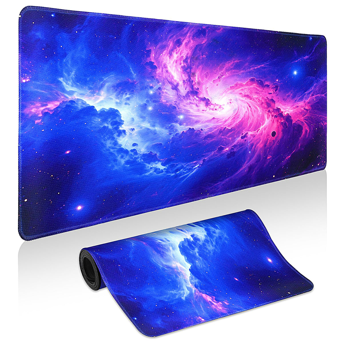 Mouse Pad Gaming - Desk Mat for Keyboard and Mouse - Kanagawa Large Mouse Pad for Desk, Japanese Sea Wave Mousepad (31.5 x 11.8inch) with Non-Slip Base, Desks Pad Mat for Game, Office and Home