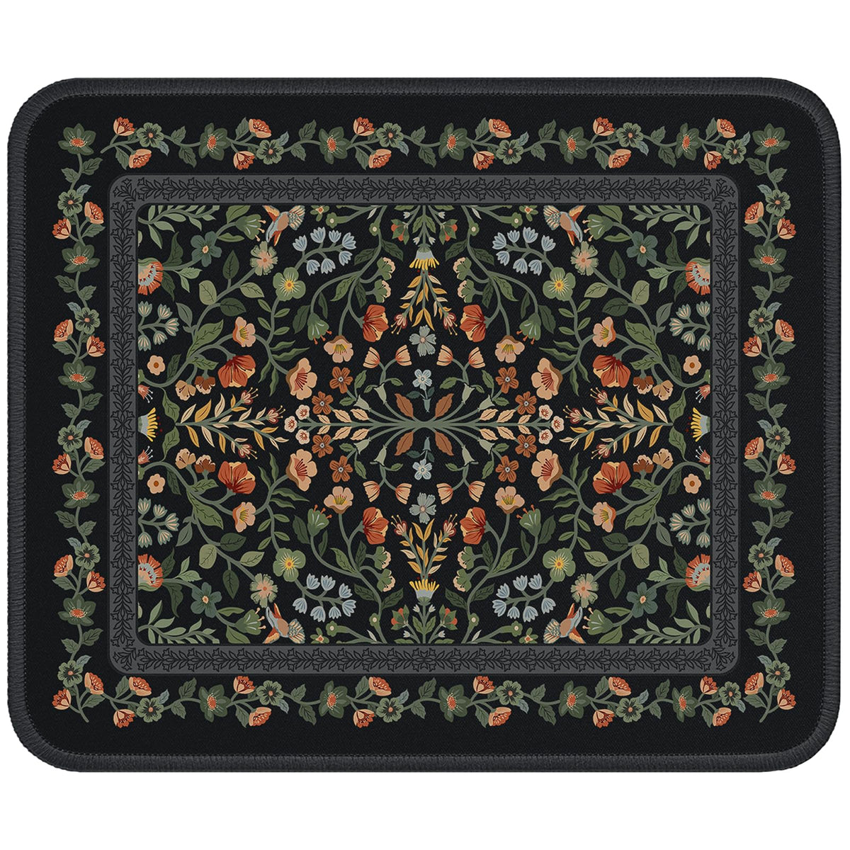 iCasso Desk Mat,Mouse Pad for Office Decor,35.4x15.7in,Deep Green | Back to School Desk Pad Mat, Anti-Slip Big Mousepad with Stitched Edges for Computer Desktop,Smooth Water-Resistant