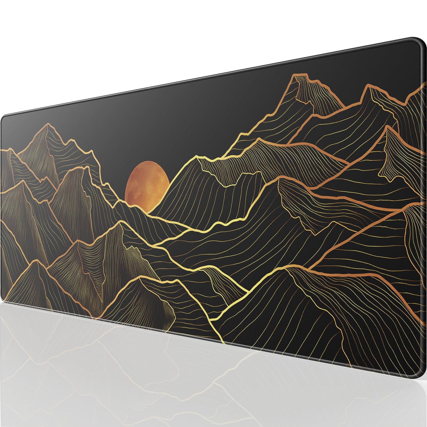 KTRIO Large Gaming Mouse Pad Desk Mat for Gamer, 31.5" x 11.8", Black, XL | Extended Size Design, Superior Micro-Weave Cloth, Non-Slip Rubber Base, Durable Stitched Edges, Water-Resistant Coating