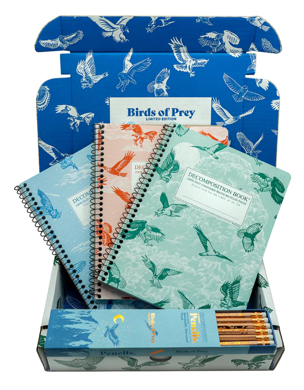 Decomposition Jellyfish College Ruled Spiral Notebook - 9.75 x 7.5 Journal with 160 Lined Pages - 100% Recycled Paper - Cute Notebooks for School Supplies, Home & Office - Made in USA