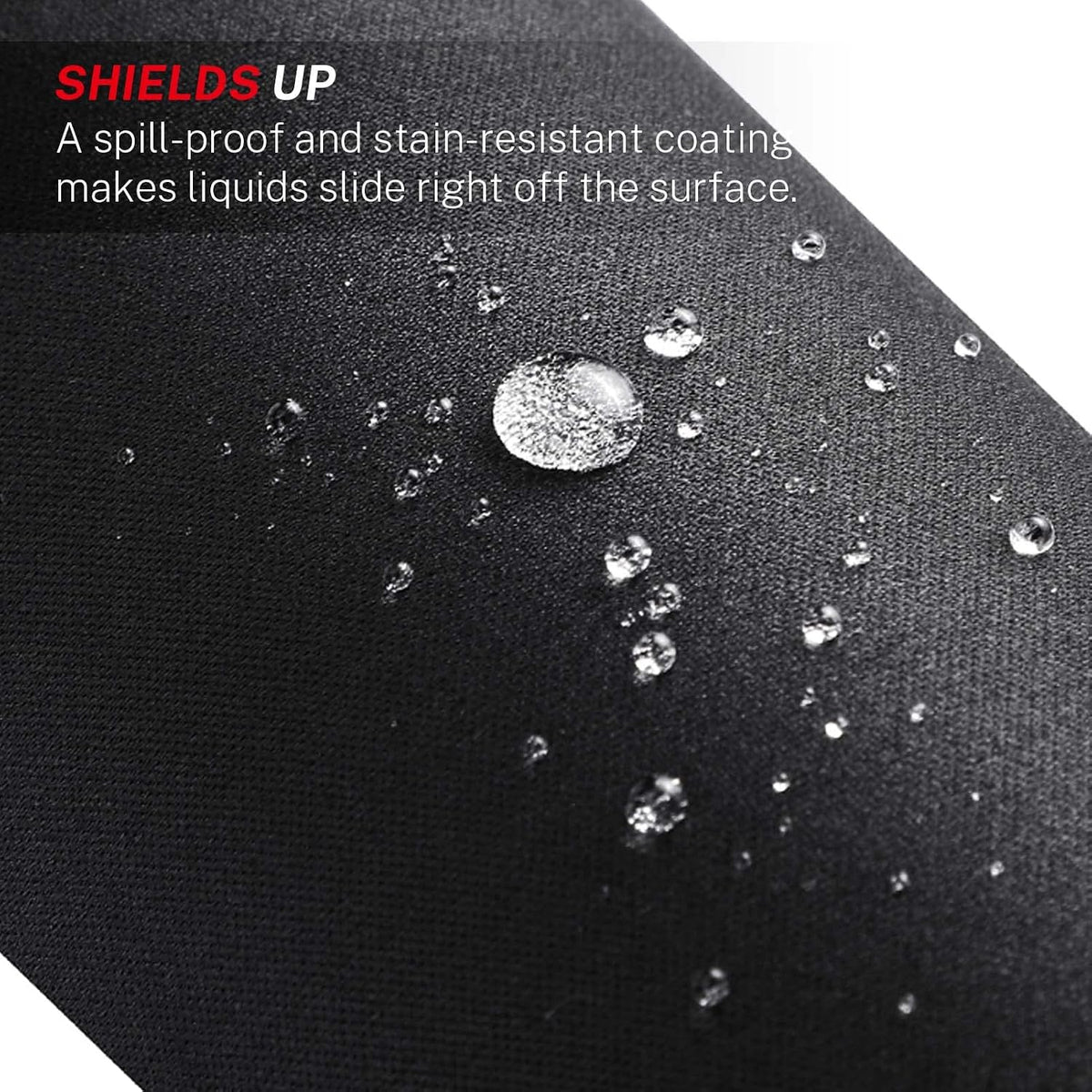 MROCO Essential Office & Gaming Mouse Pad, 30% Larger, 8.5” x 11” in, Black | Anti-Fray Stitched Edges, Premium Textured Surface, Non-Slip Rubber Base, Water and Stain Resistant Protection