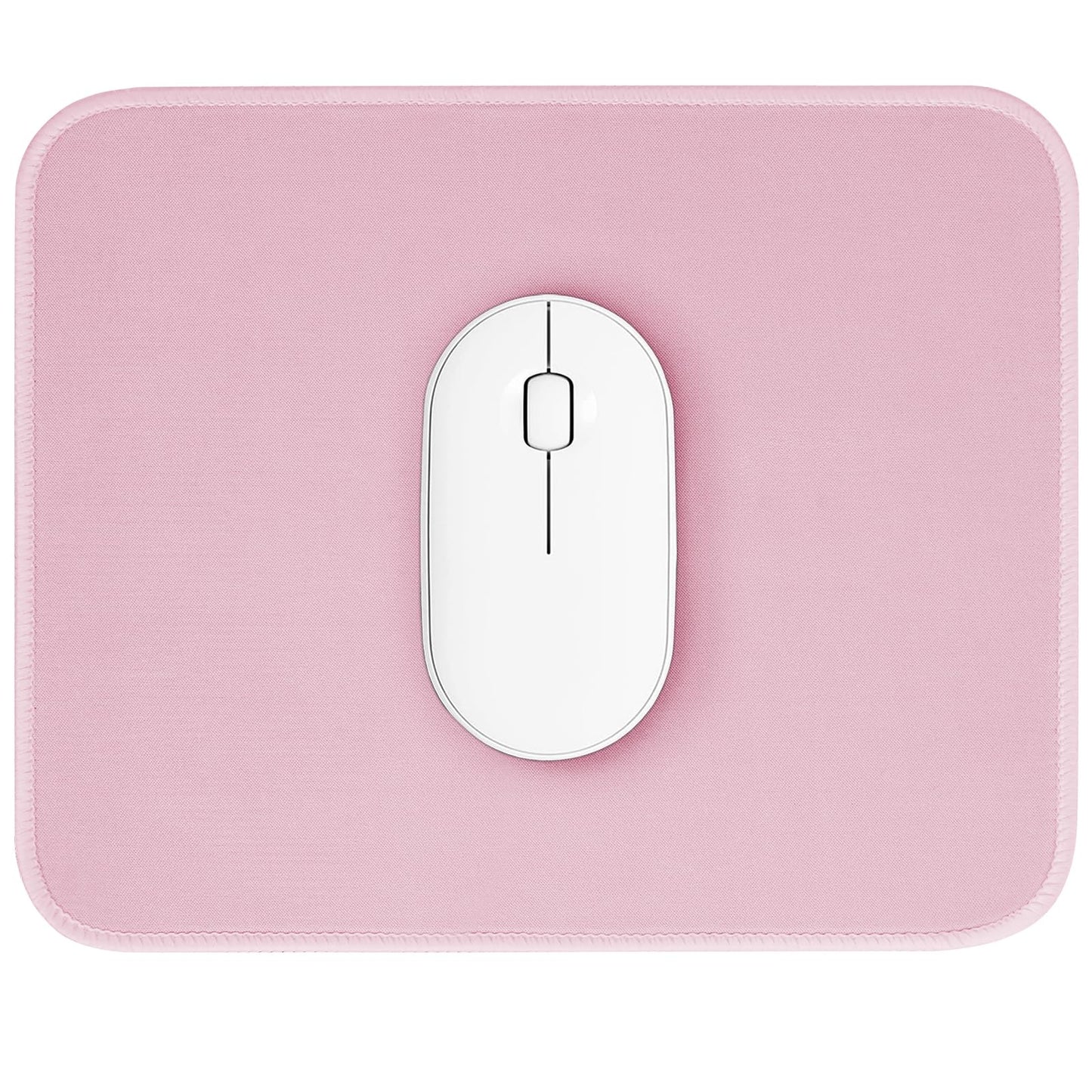 Pink Mouse Pad, Nice and Cute Mouse Pad, Splash-Proof Textured 10.2 x 8.2Inch, Stitched Edge Non-Slip Waterproof Rubber