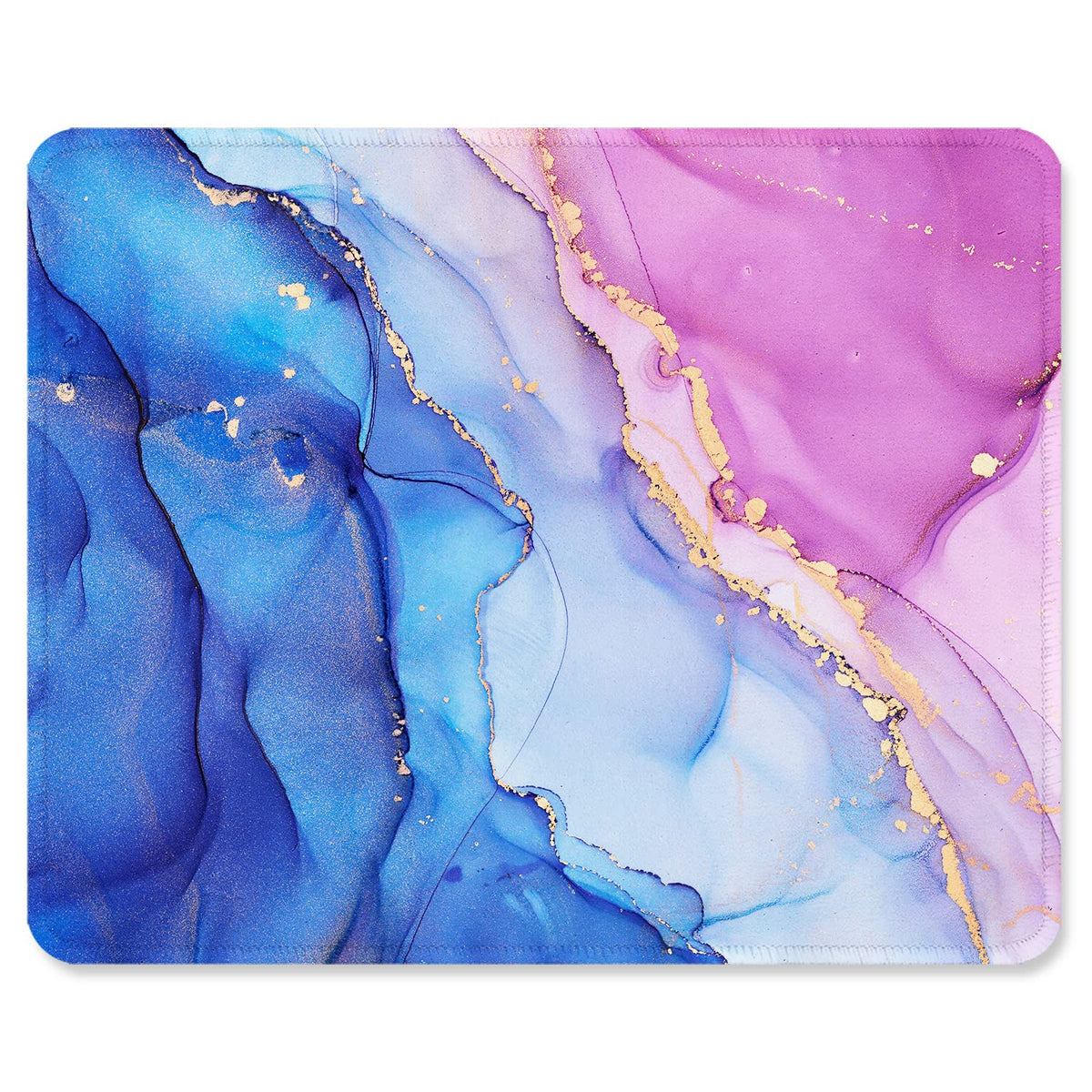 ITNRSIIET Mouse Pad with Stitched Edge Premium Textured Smooth Precise Operation Waterproof Washable Non-Slip Rubber Base Desktop Protection Mat, 10.2×8.3×0.12 inches, Palm Texture
