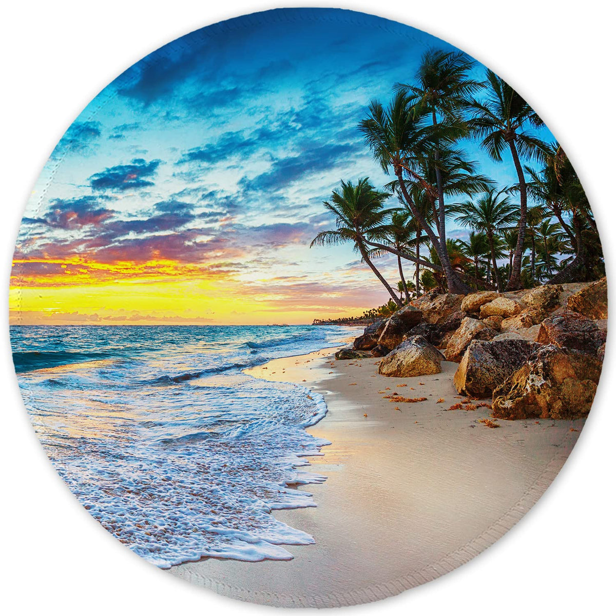 ITNRSIIET Marble Round Mouse Pad Pink Marble Customized Premium-Textured Washable Desktop Protection Mouse Mat with Non-Slip Rubber Base 7.87×7.87×0.12 inches, Pink Marble
