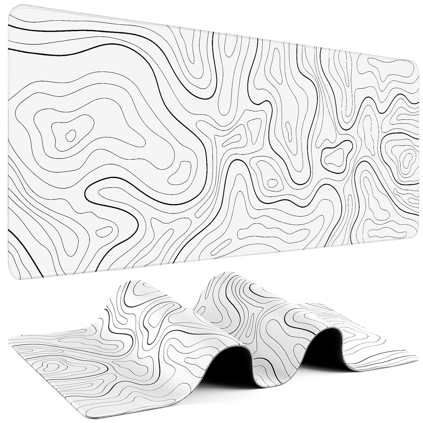 Mouse Pad Gaming - Desk Mat for Keyboard and Mouse - Large Mouse Pads for Desk, Gaming Mousepad with Non-Slip Base, Desks Pad (31.5" X 11.8") for Game, Office and Home