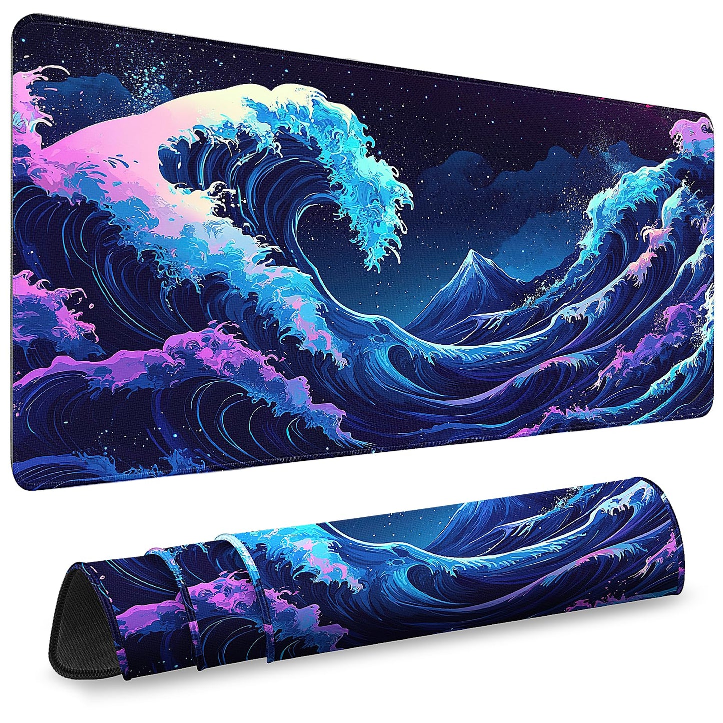 Gaming Mouse Pad, Desk Mat for Keyboard and Mouse, Large Mouse Pad for Desk, Computer Mousepad