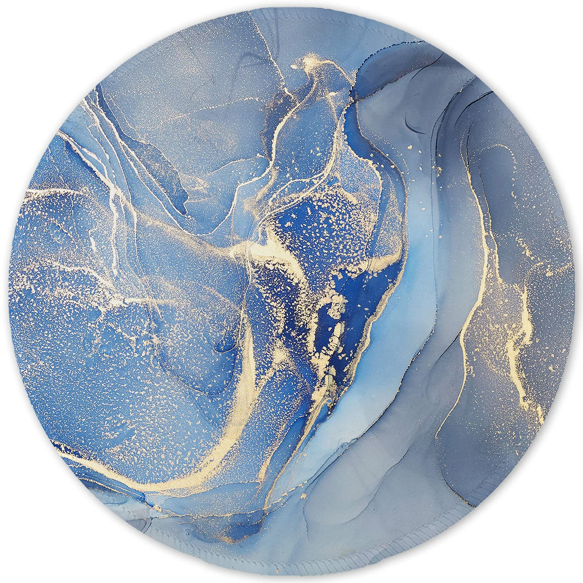 ITNRSIIET Marble Round Mouse Pad Pink Marble Customized Premium-Textured Washable Desktop Protection Mouse Mat with Non-Slip Rubber Base 7.87×7.87×0.12 inches, Pink Marble