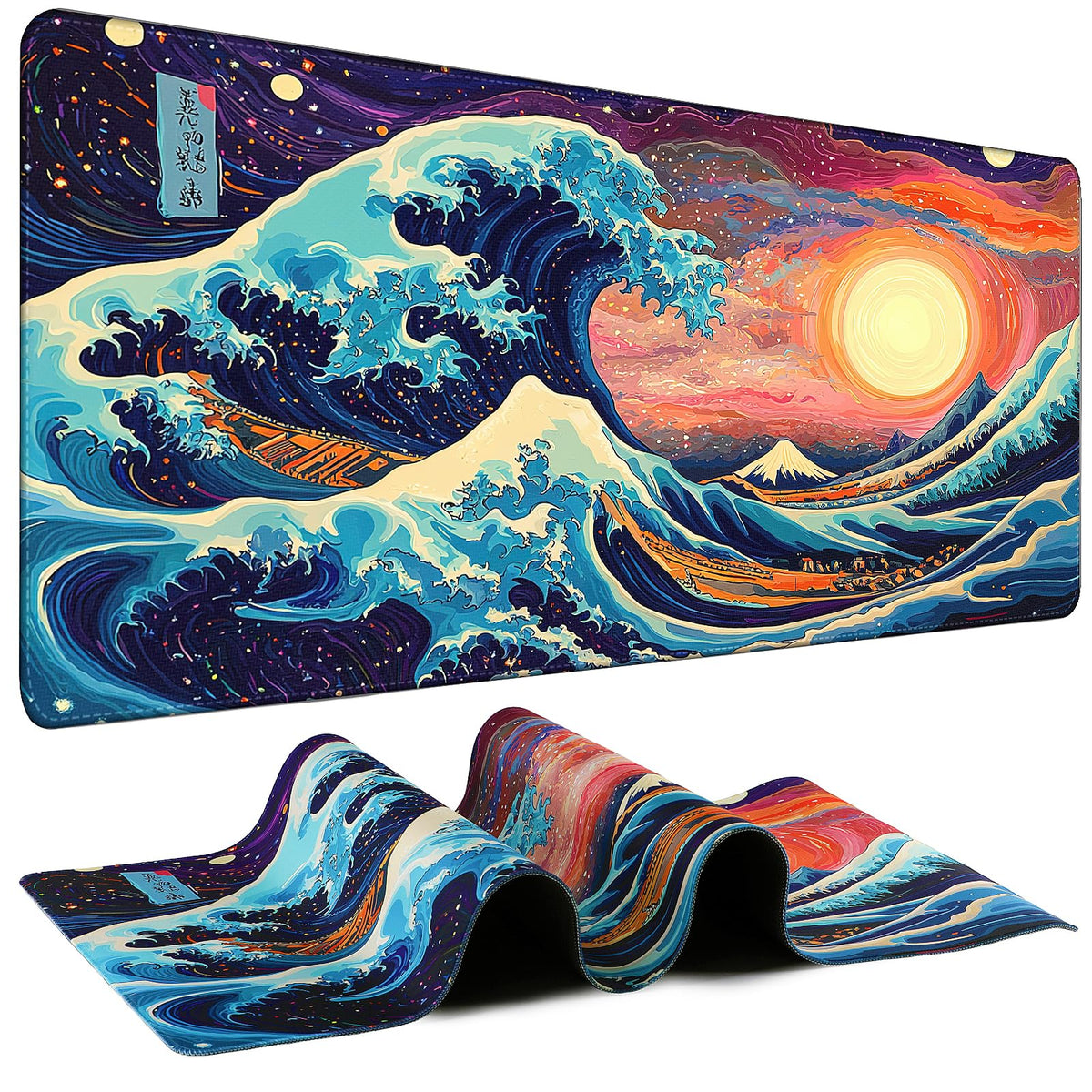 Mouse Pad Gaming - Desk Mat for Keyboard and Mouse - Large Mouse Pads for Desk, Gaming Mousepad with Non-Slip Base, Desks Pad (31.5" X 11.8") for Game, Office and Home