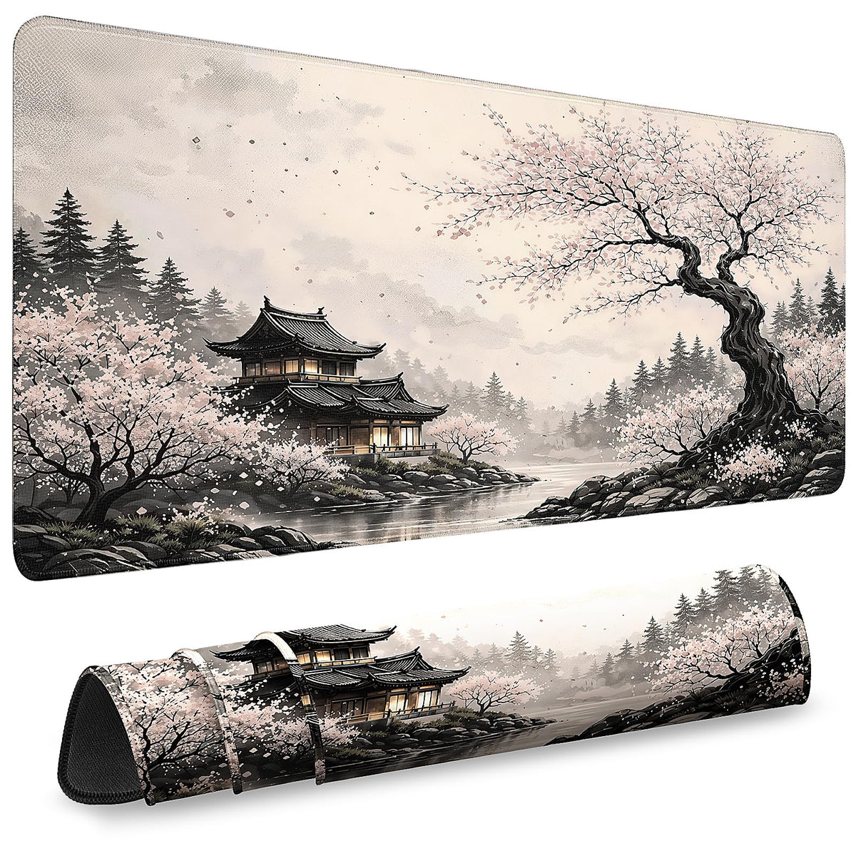 Gaming Mouse Pad, Desk Mat for Keyboard and Mouse, Large Mouse Pad for Desk, Computer Mousepad